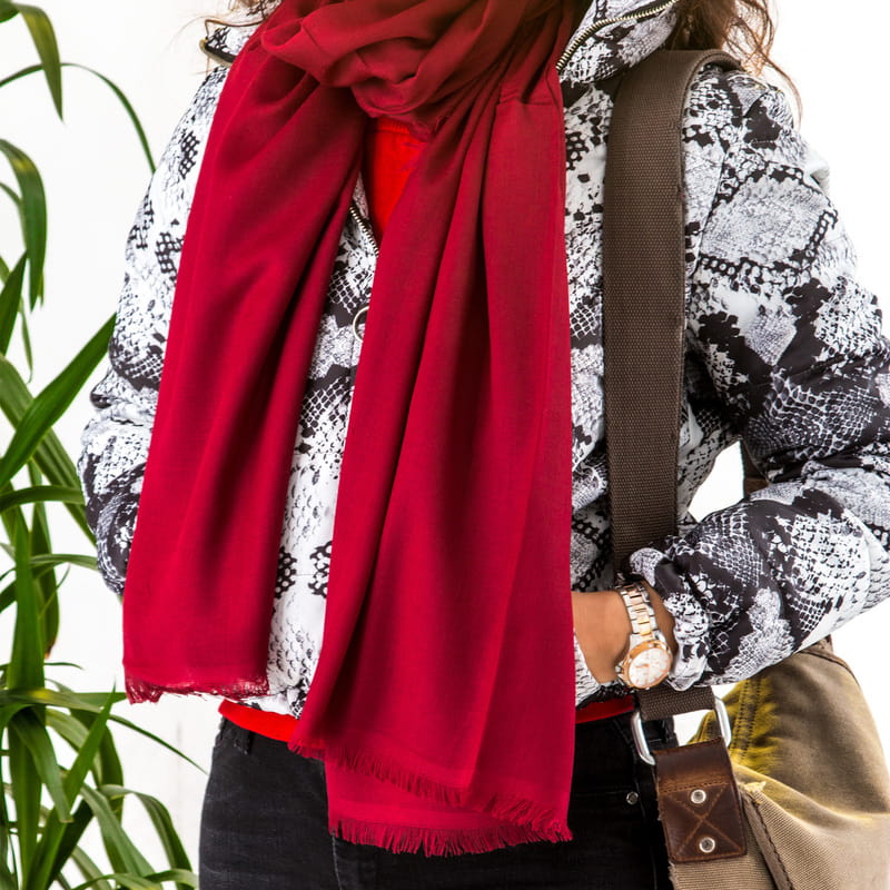 Özel Dokulu Renkli Şal