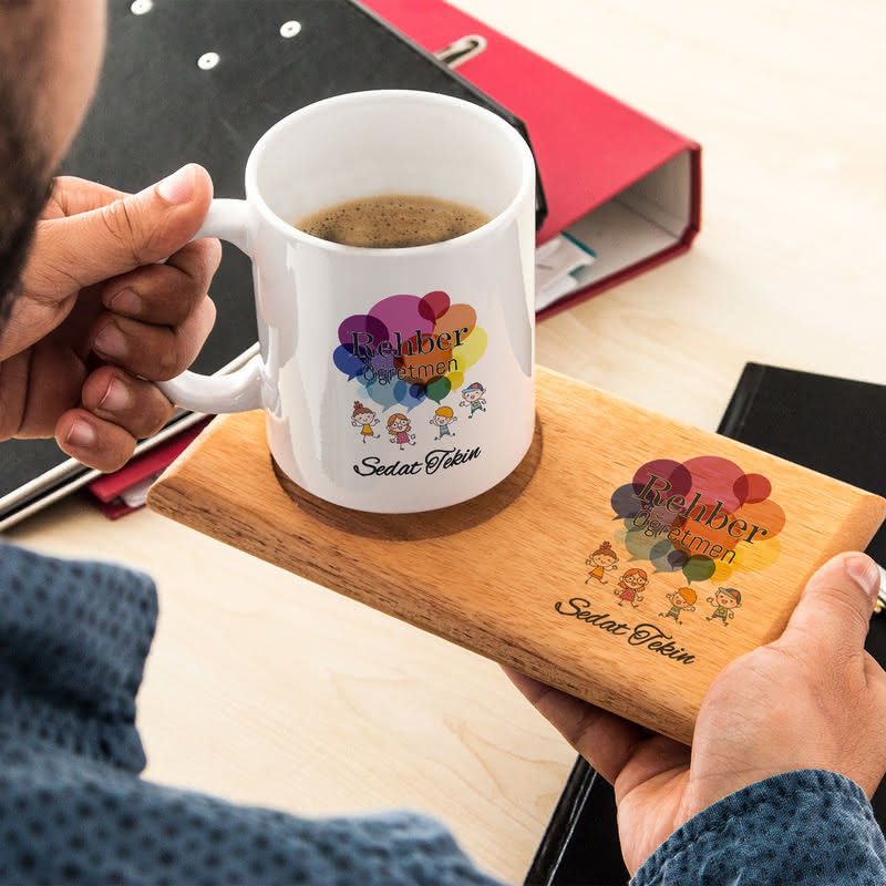 Rehber Öğretmenlere Özel Tasarım Kupa Sunum Seti