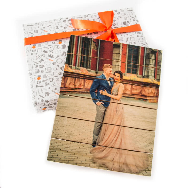 Sevgiliye Hediye Fotoğraf Baskılı Ahşap Palet Tablo