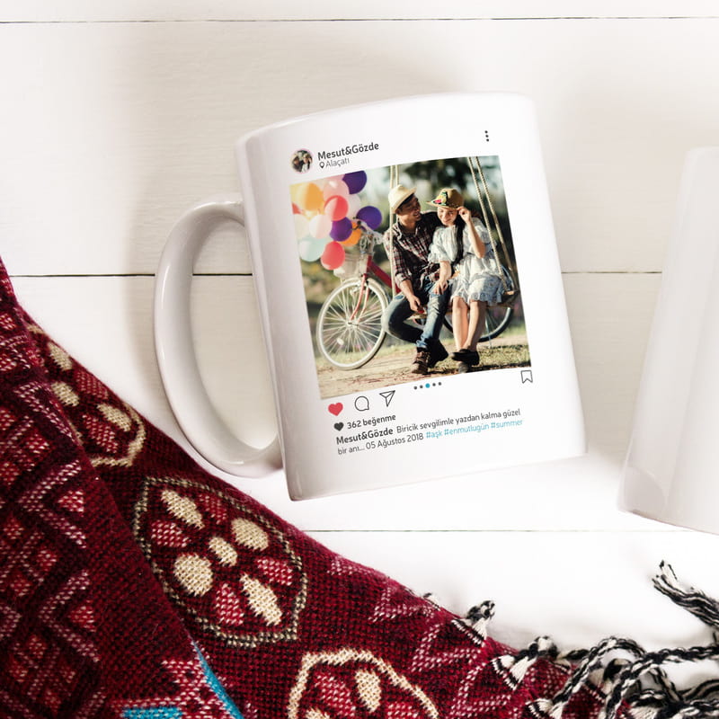 Sosyal Medya Tasarımlı Kişiye Özel Kupa