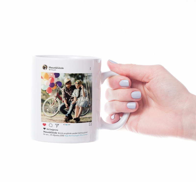 Sosyal Medya Tasarımlı Kişiye Özel Kupa