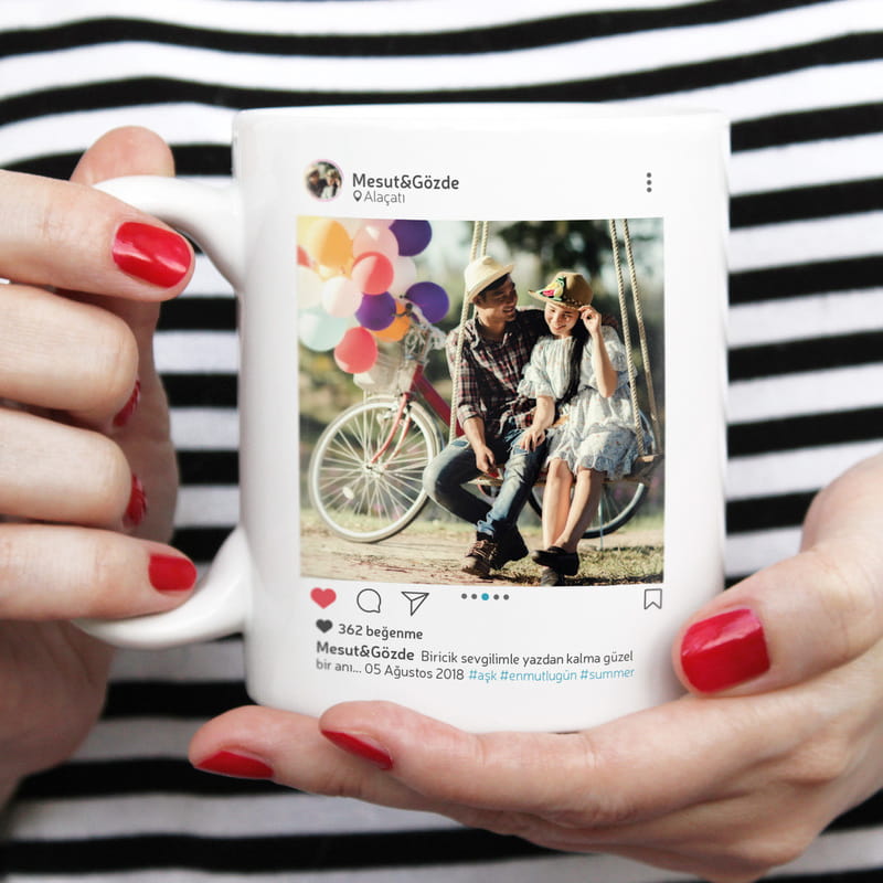 Sosyal Medya Tasarımlı Kişiye Özel Kupa