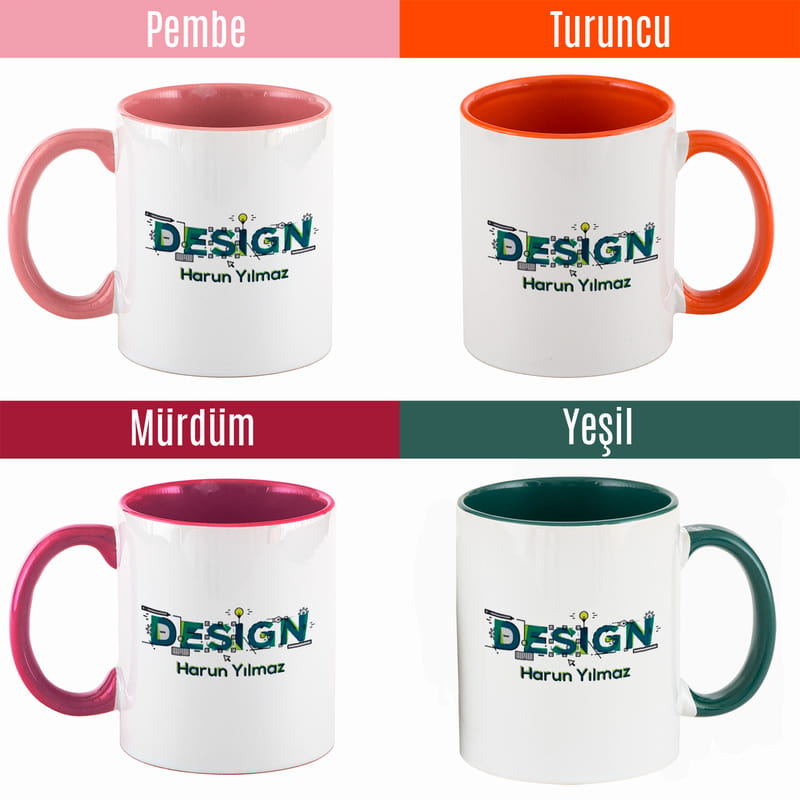 Tasarımcılara Hediye Porselen Kupa Bardak