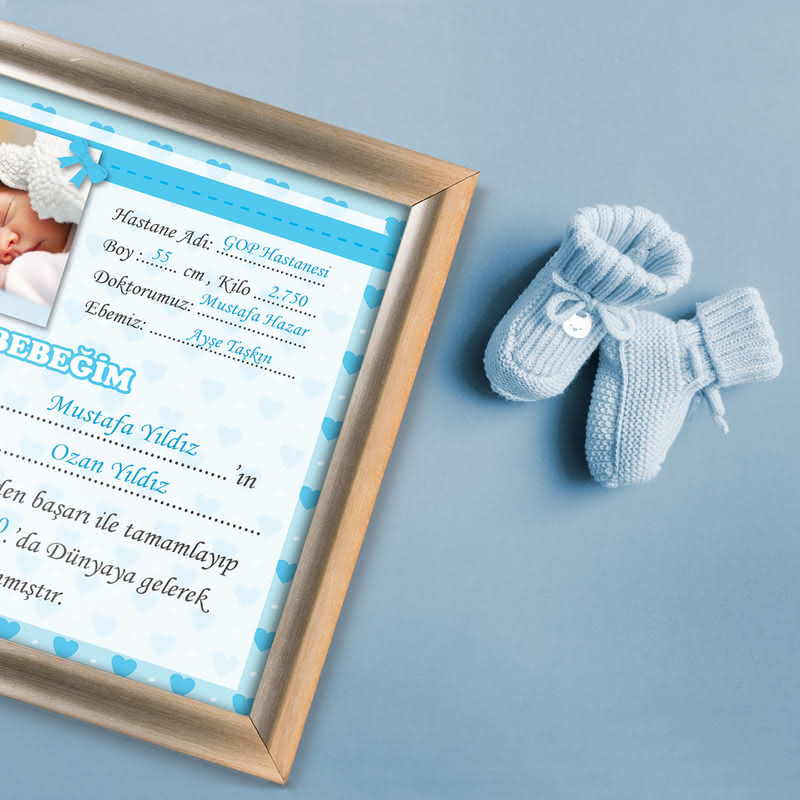 Yeni Doğan Bebek Sertifikası Hediye Sepeti