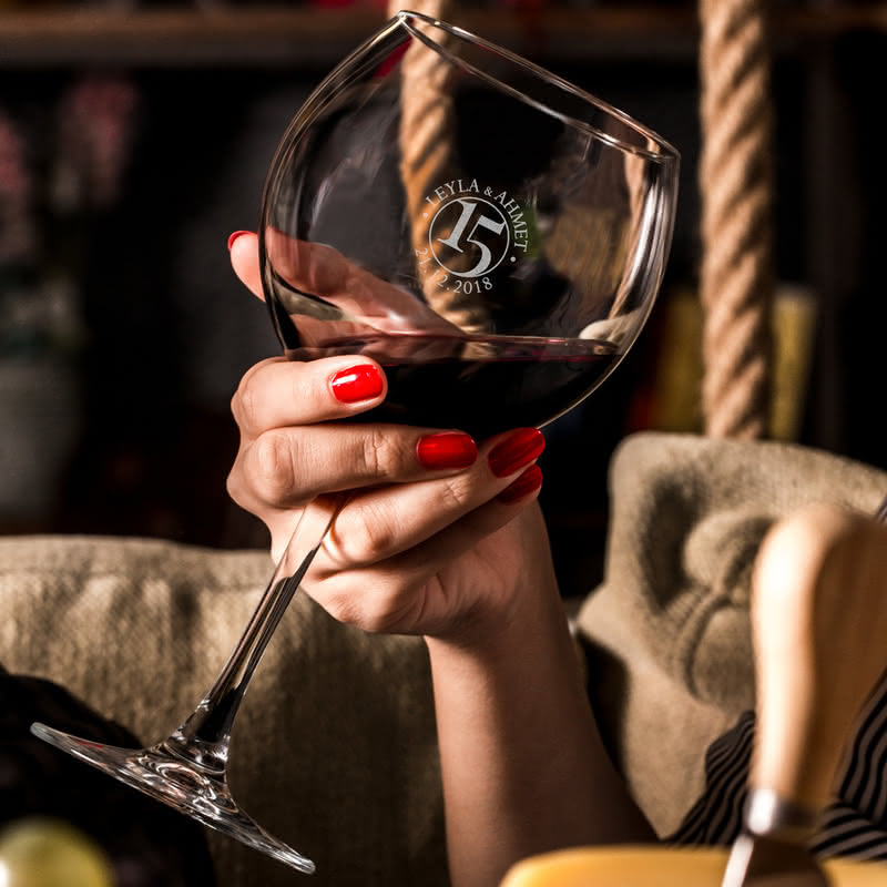 Yıl Dönümü Hediyesi Piedmont Şarap Kadeh Seti