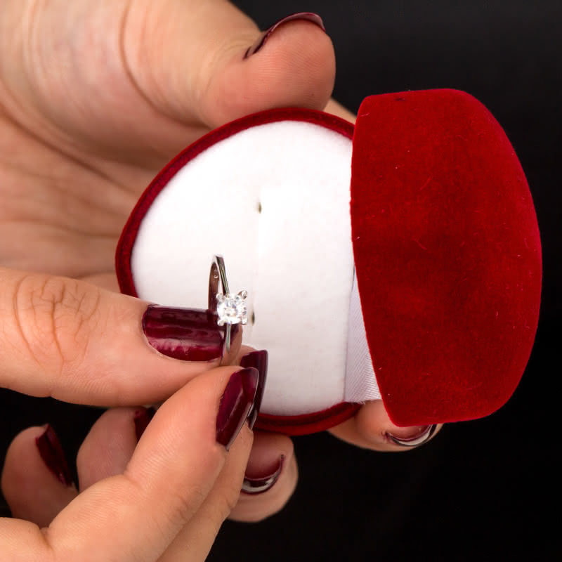 Yıldönümü Hediyesi Tektaş Yüzüklü Patlayan Hediye Kutusu