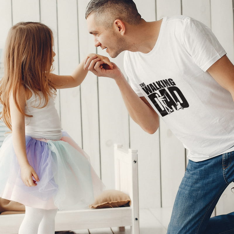 Babalar günü Hediyesi Esprili Zombi Tasarımlı Tişört - %100 Pamuklu Kumaş