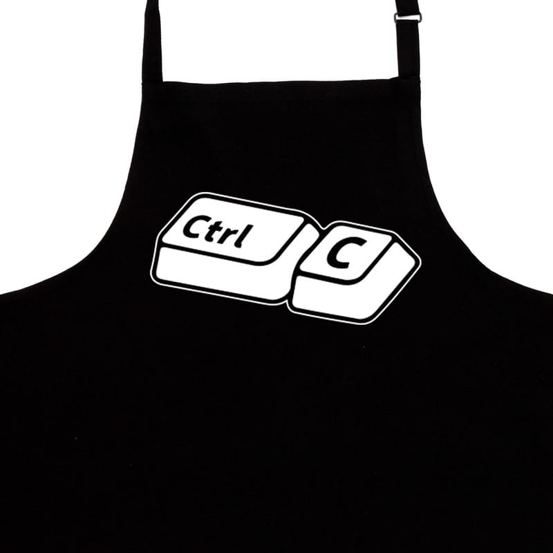 Babasının Kopyası Tasarımlı Esprili Baba Çocuk 2li Mutfak Önlüğü