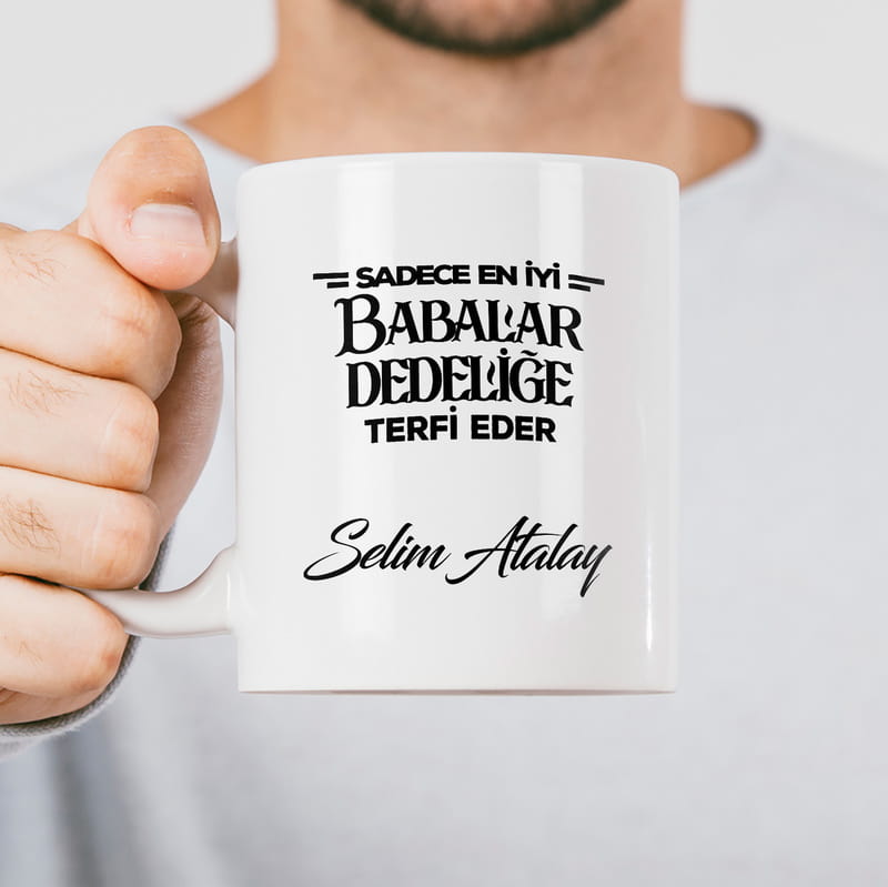 Dedeye Hediye İsme Özel Kupa Bardak