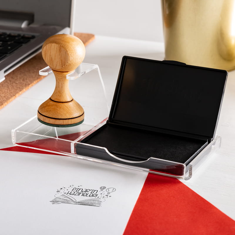 Edebiyat Severlere Hediye El Yapımı Ahşap Kitap Mührü