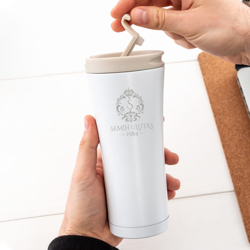 Erkek Arkadaşa Doğum Günü Hediyesi Çelik Termos