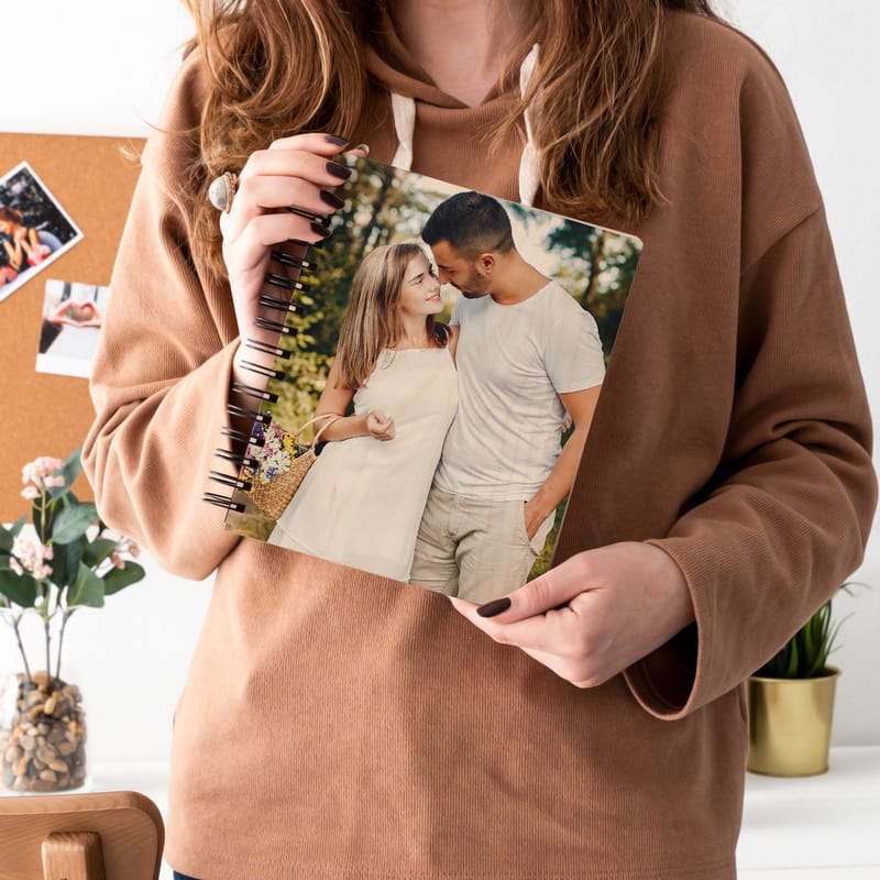 Fotoğraf Baskılı Ahşap Kapaklı Albüm