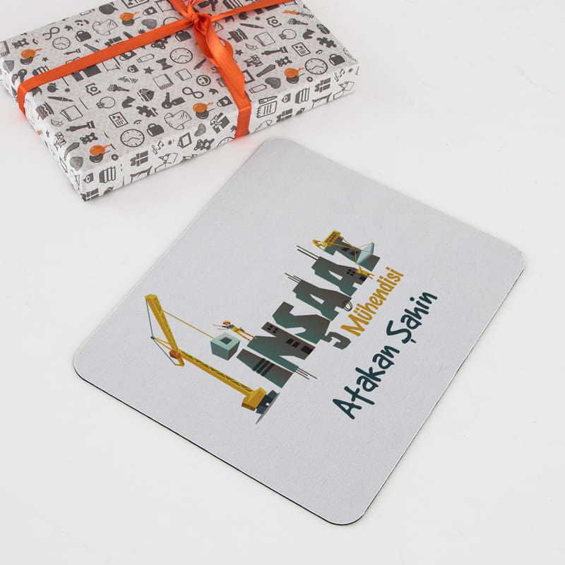 İnşaat Mühendislerine Hediye Kişiye Özel Mousepad