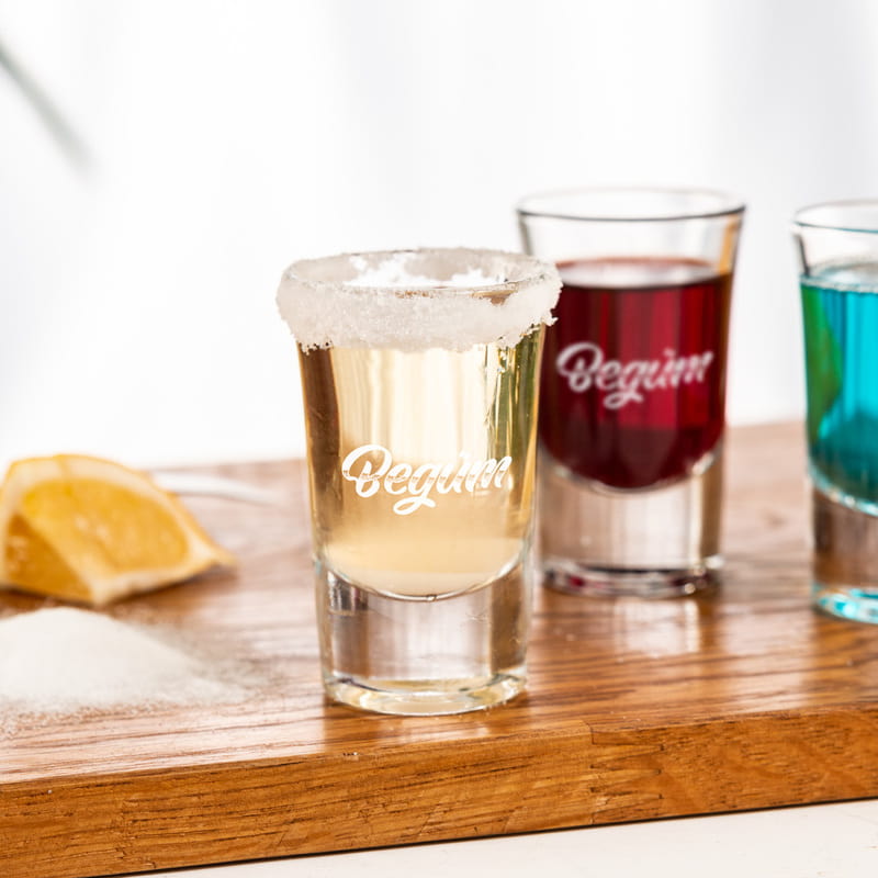 İsim Yazılı 2li Hediye Shot Bardağı Seti