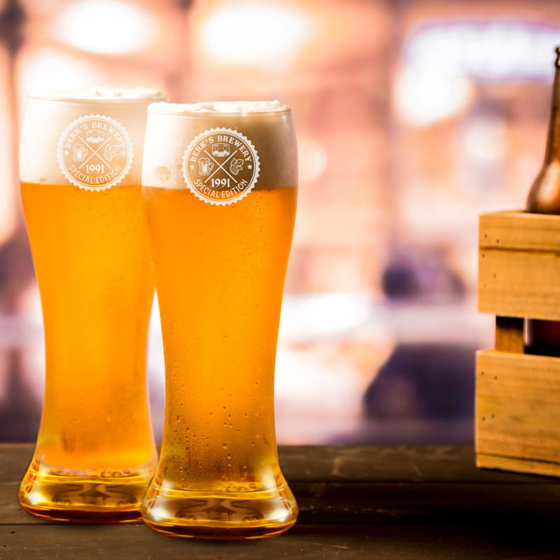 İsme Özel Retro Tasarımlı Berlin Bira Bardağı