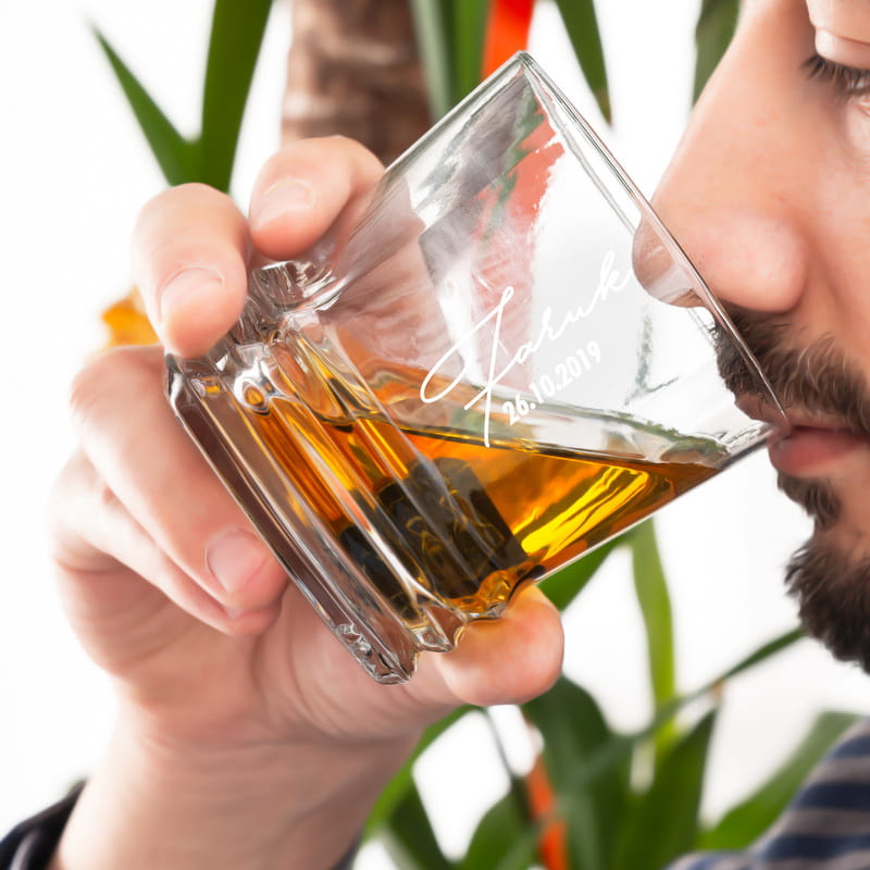 İsme Özel Yıl Dönümü Hediyesi Texas 2li Viski Kadeh Seti