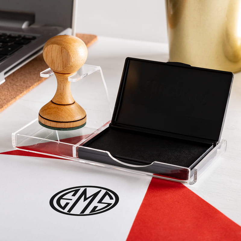 Kişiye Özel Monogram Logo Tasarımlı Kitap Mühür Seti