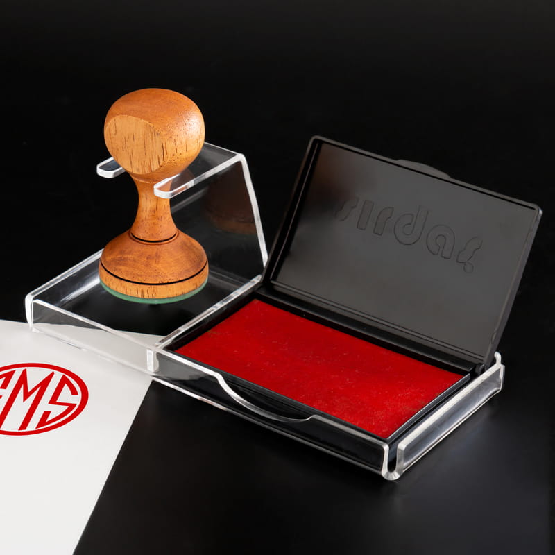 Kişiye Özel Monogram Logo Tasarımlı Kitap Mühür Seti