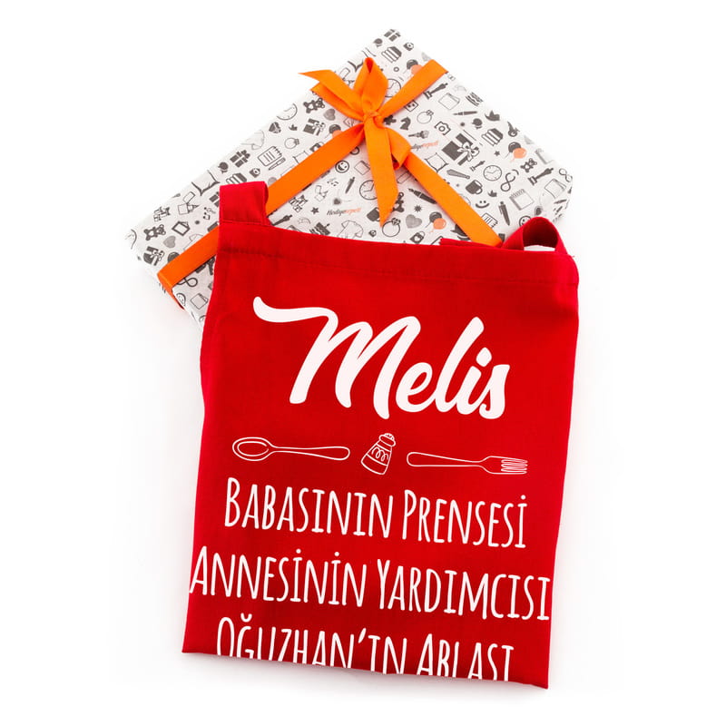 Küçük Aşçılara Kişiye Özel Çocuk Mutfak Önlüğü