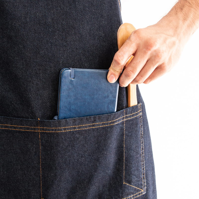 Kurumsal Logo Nakış İşlemeli Kot Mutfak Önlüğü