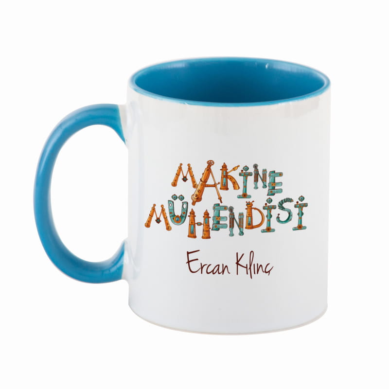 Makine Mühendislerine Hediye Kişiye Özel Renkli Kupa