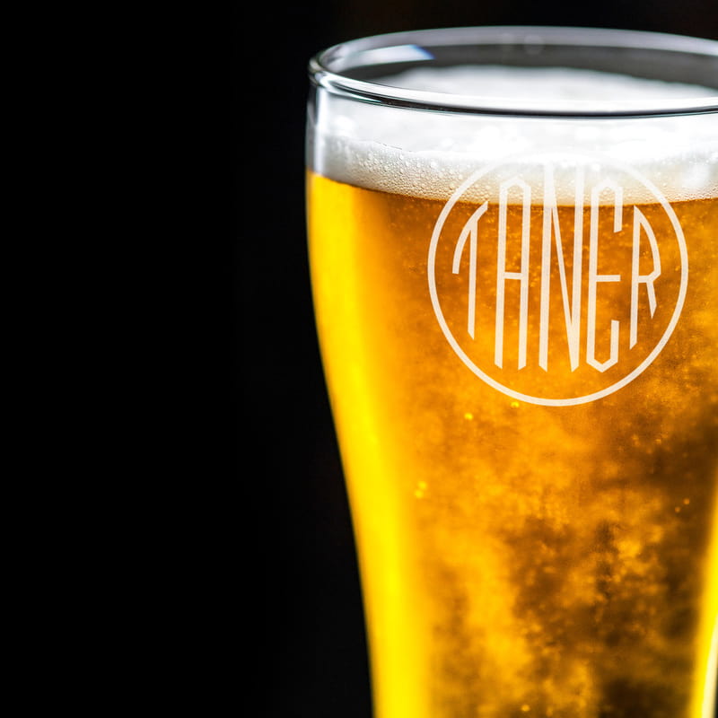 Monogram Tasarımlı Berlin Bira Bardağı