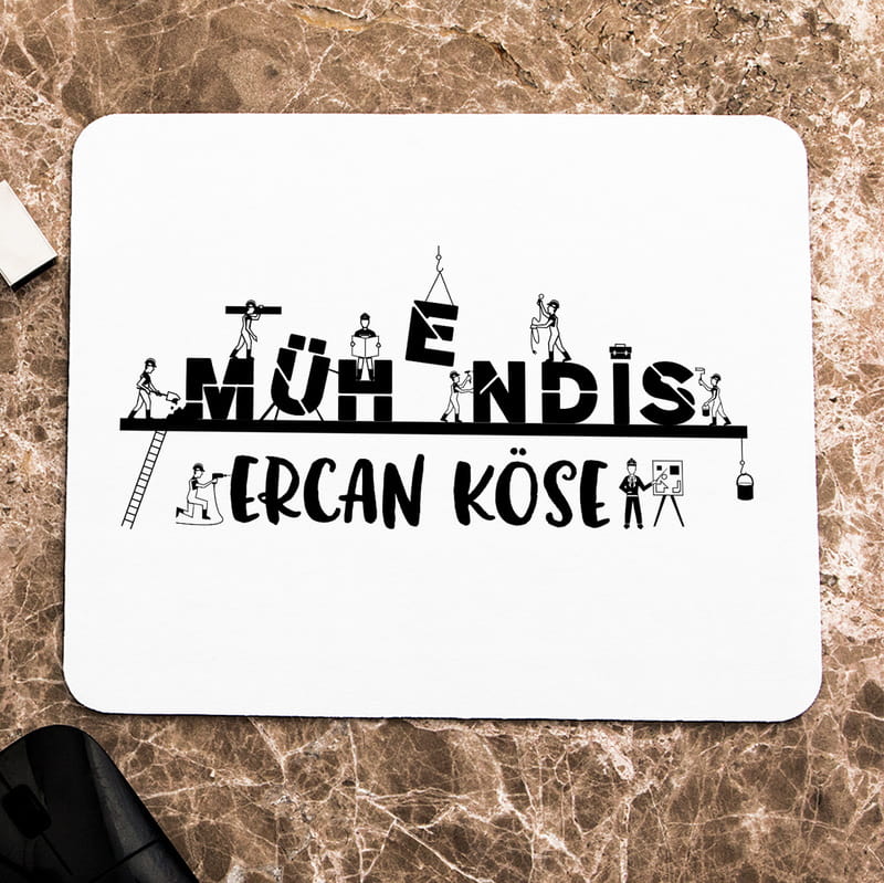 Mühendis Arkadaşa Hediye Kişiye Özel Mousepad