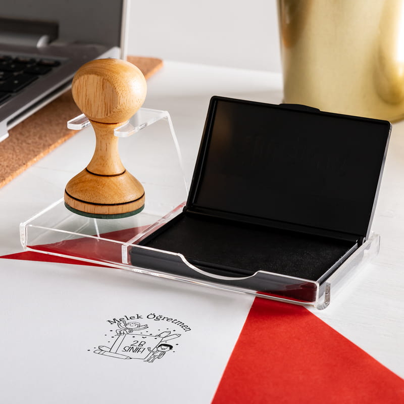 Öğretmenler Günü Hediyesi Kişiye Özel Ahşap Mühür Seti