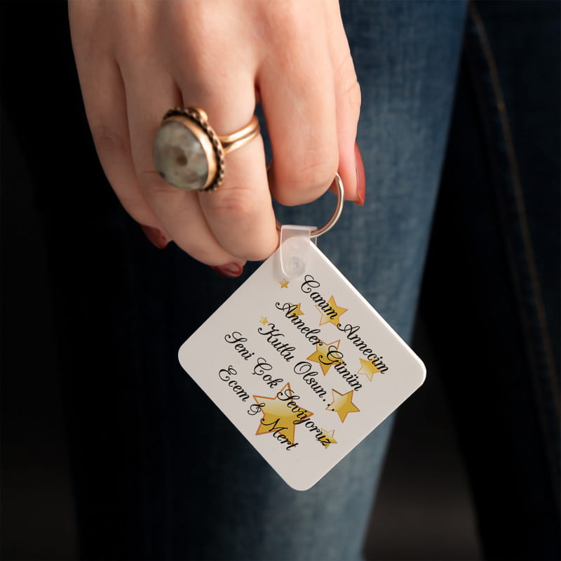 Resimli ve Mesajlı Anahtarlık