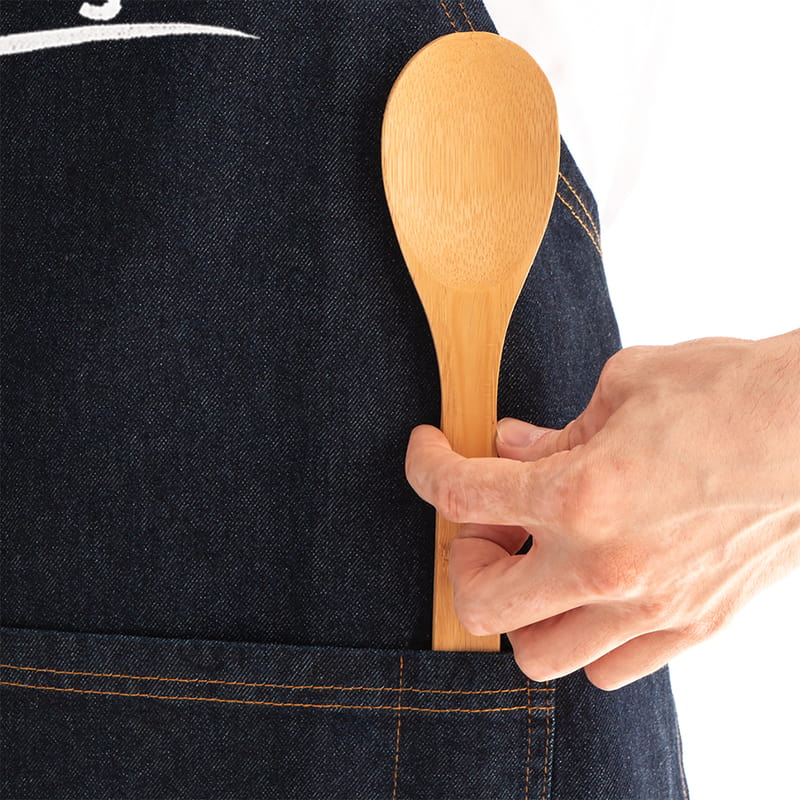 Şeflere Hediye Nakış İşlemeli İsme Özel Kot Aşçı Önlüğü