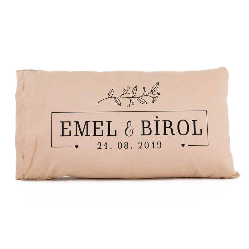 Sevgiliye Hediye İsim Yazılı Baskılı Yastık