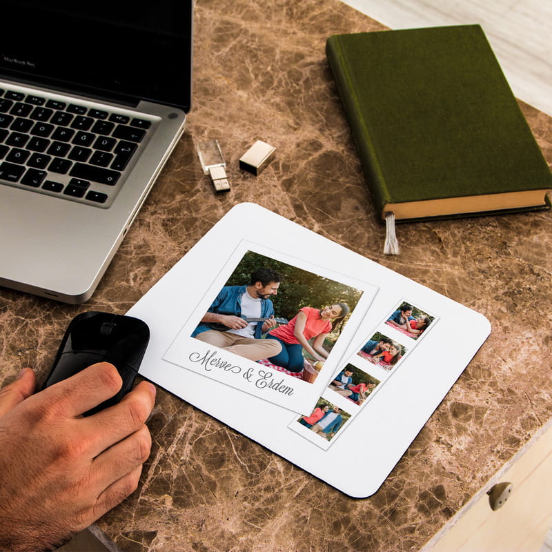 Sevgiliye Yeni İş Hediyesi Fotoğraflı Mouse Pad
