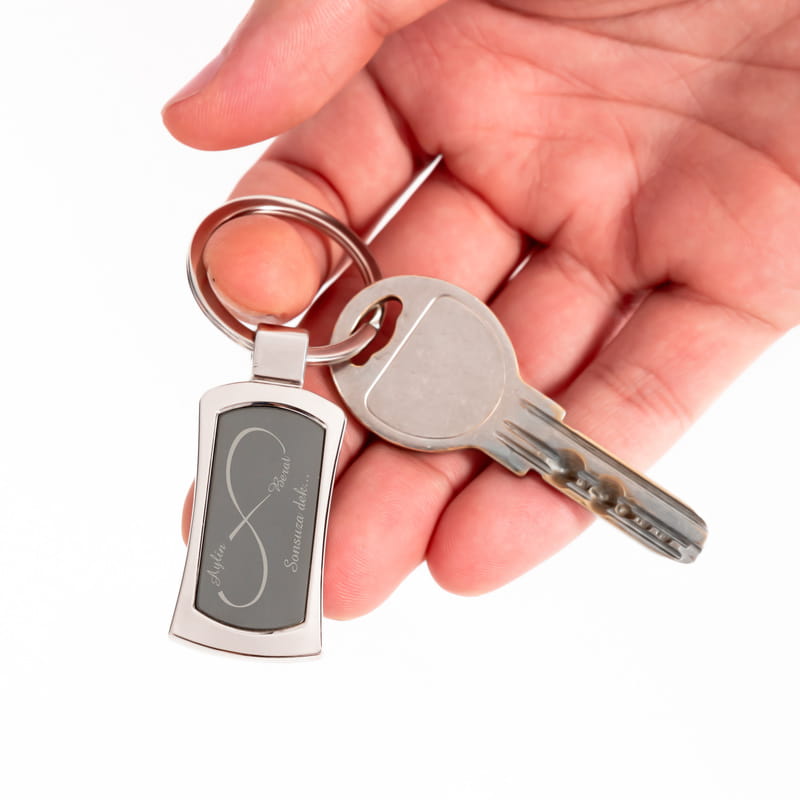 Sonsuzluk İşaretli Metal Anahtarlık