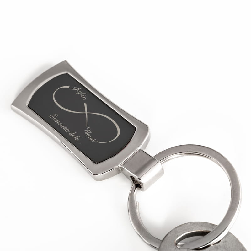 Sonsuzluk İşaretli Metal Anahtarlık