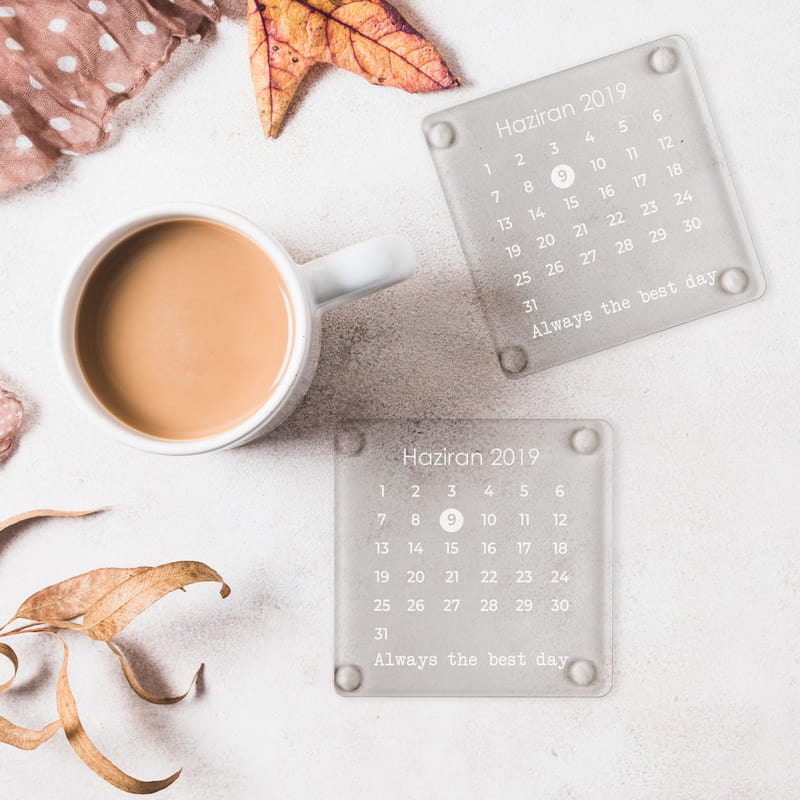 Unutulmaz Özel Günler İçin Hatıralık Bardak Altlığı