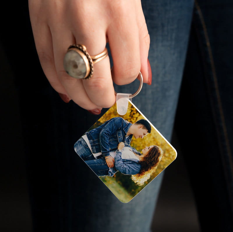 Yıldönümü Hediyesi Takvimli Baskılı Anahtarlık