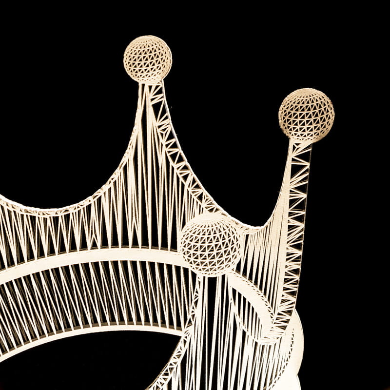 Arkadaşa Hediye Kral Tacı Tasarımlı 3D Led Lamba