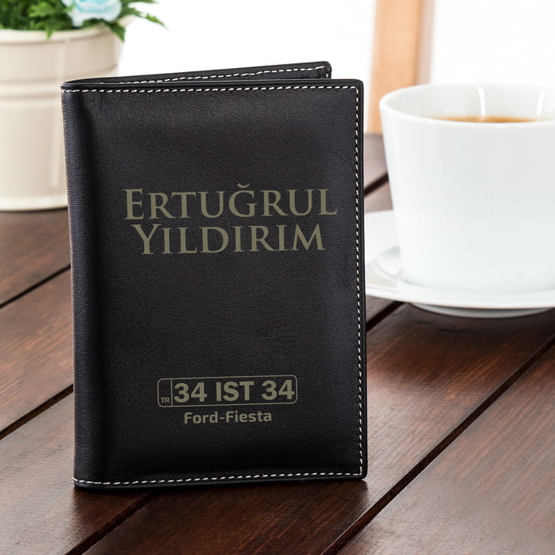 Arkadaşa Hediye Plaka Tasarımlı Kişiye Özel Ruhsatlık