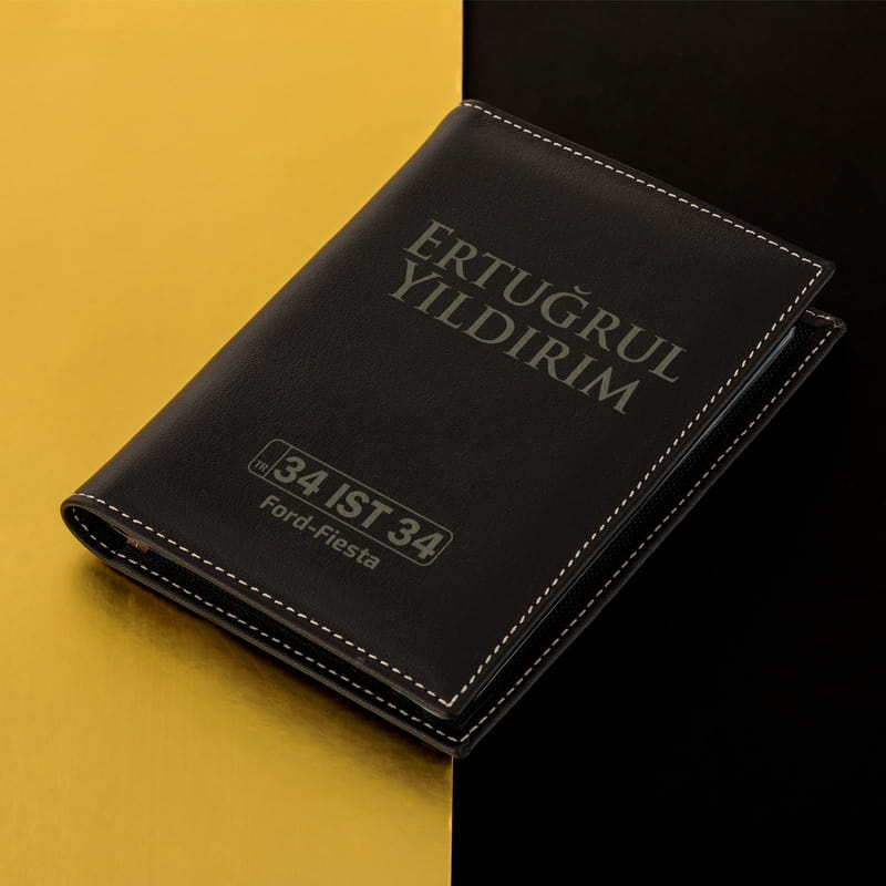 Arkadaşa Hediye Plaka Tasarımlı Kişiye Özel Ruhsatlık