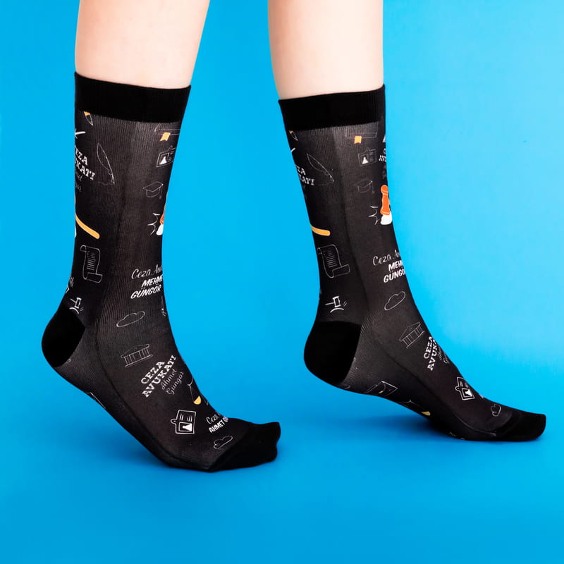 Avukatlara Hediye İsme Özel Esprili Çorap