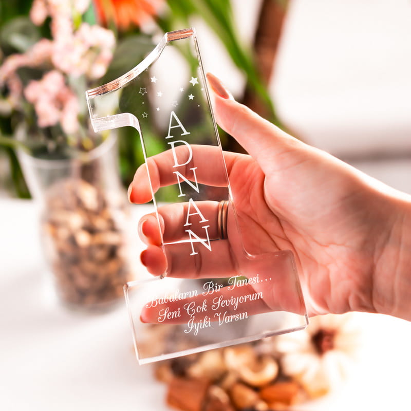 Babaya Hediye Kişiye Özel Mesajlı Bir Numara Ödülü