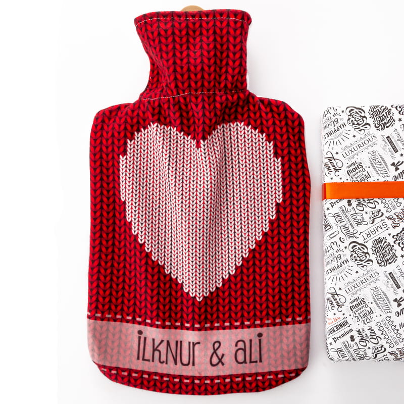 Çiftlere Özel Fotoğraf Baskılı Sıcak Su Torbası