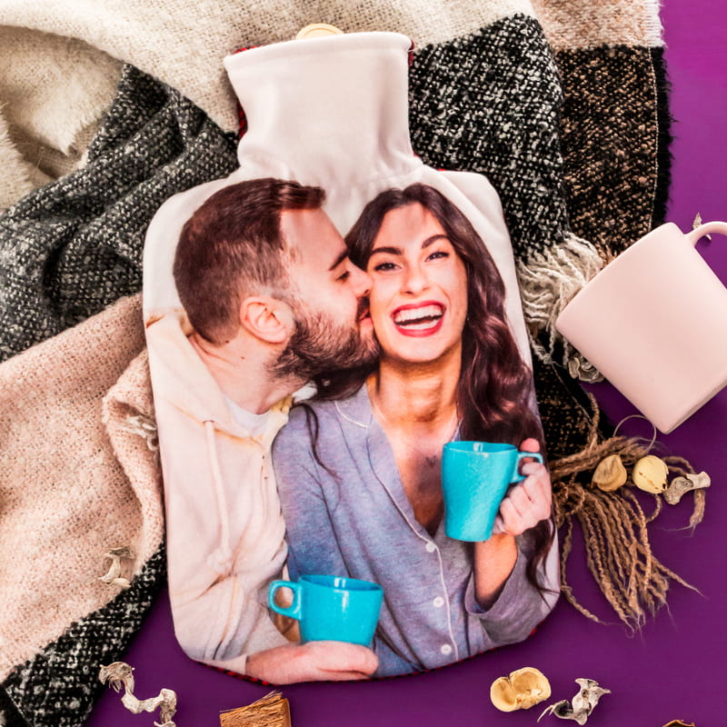 Çiftlere Özel Fotoğraf Baskılı Sıcak Su Torbası