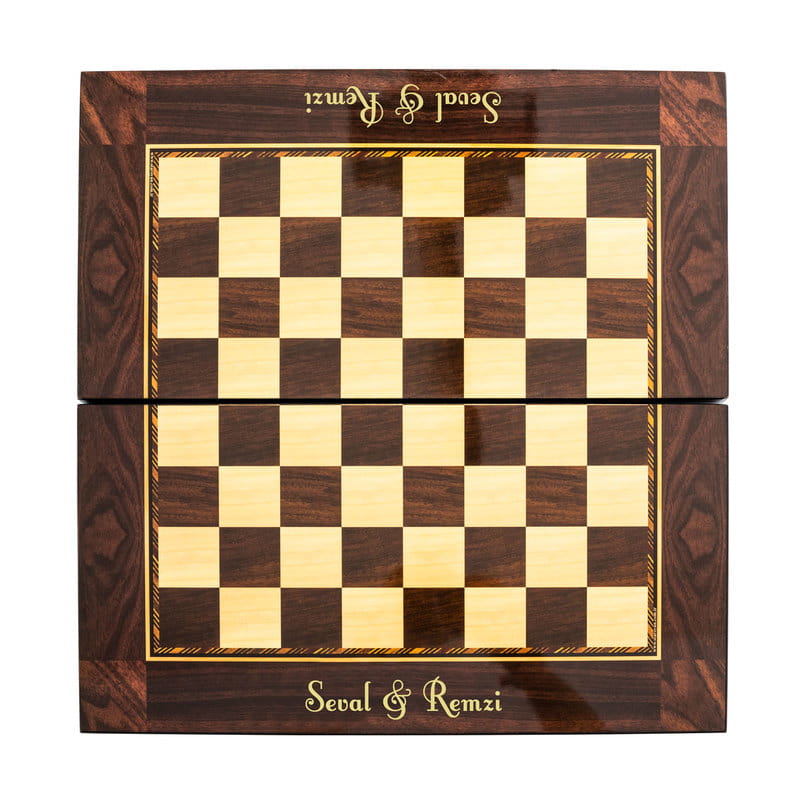 Çiftlere Özel Yıldönümü Tasarımlı Tavla