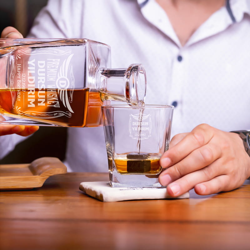 Doğum Günü Hediyesi Ahşap Kutulu Orkney Viski Seti