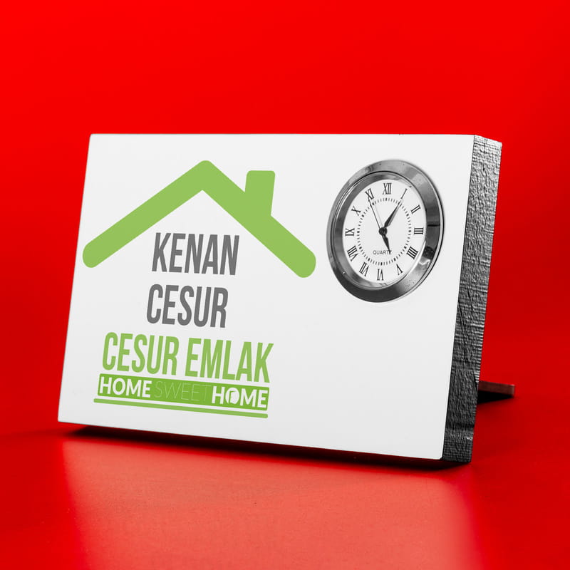 Emlakçıya Özel Hediye Masa İsimliği
