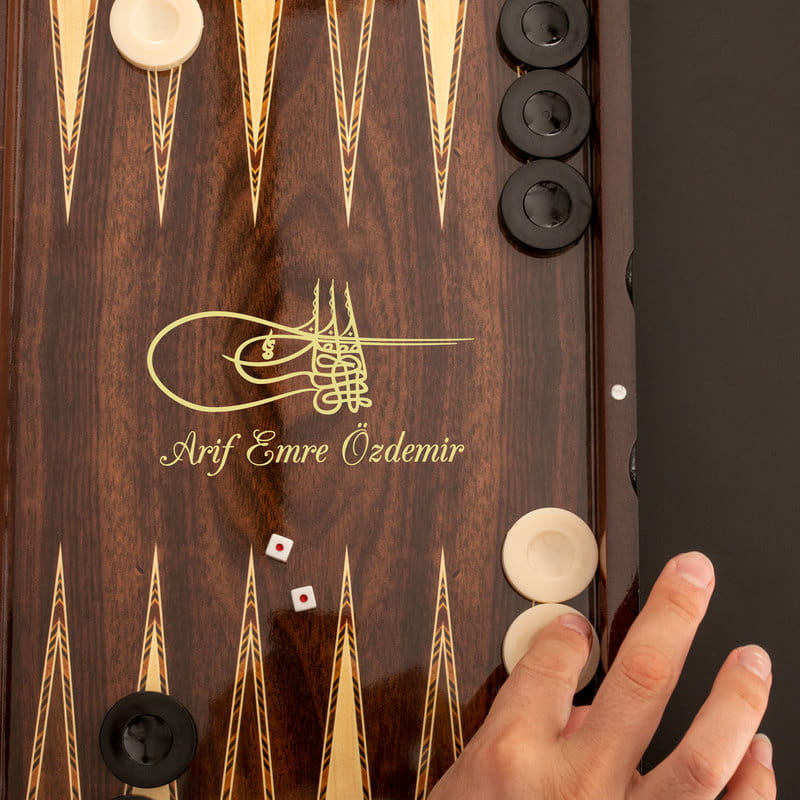 Fatih Sultan Mehmet Tuğralı İsme Özel Tavla