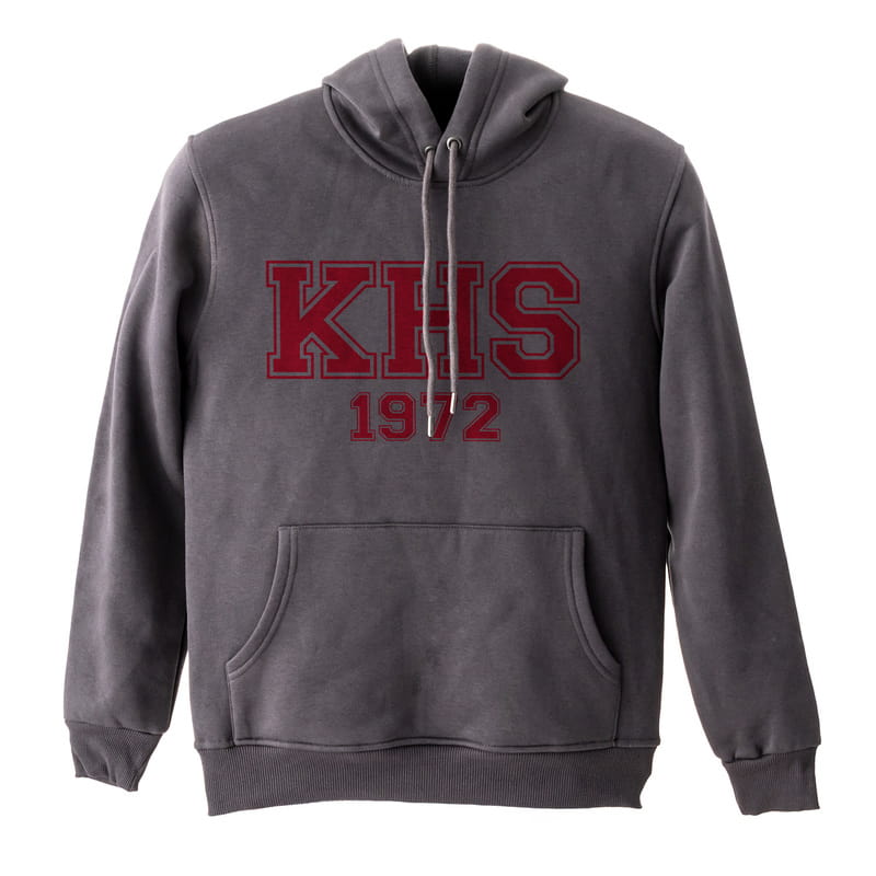 Harf ve Tarih Baskılı Kapşonlu Sweatshirt - %100 Pamuklu Kumaş