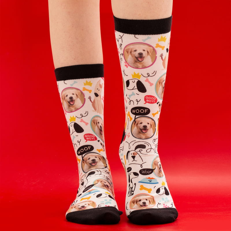 Hayvan Severlere Hediye Fotoğraf Baskılı Esprili Çorap