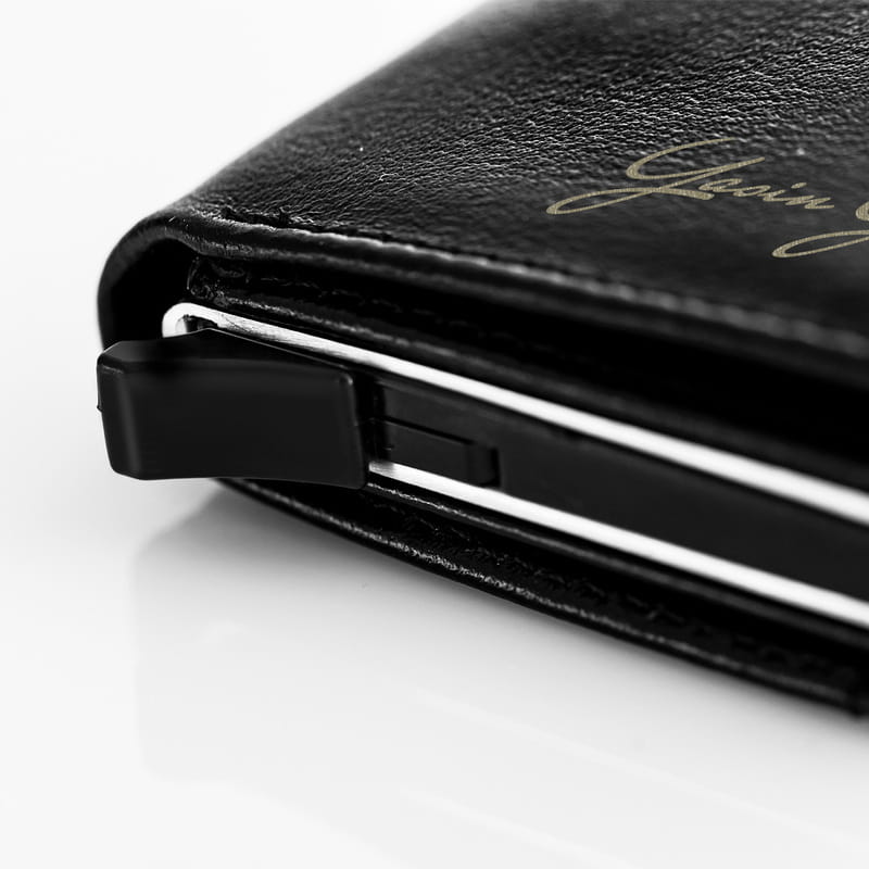 İsme Özel Atatürk İmzası Tasarımlı Otomatik Erkek Cüzdanı - Hakiki Deri